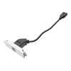 Modulare AV-Frontplattenkomponente - USB B (vorne) zu A Modul - A-Typ Buchse auf der Rückseite und quadratische B-Typ Buchse auf der Vorderseite - USB 3.0 abwärtskompatibel mit 2.0 - passt in Techconnect-Umgebungen - Kunststoff - weiß