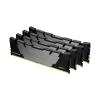 Kingston FURY Renegade - DDR4 - Kit - 128 GB: 4 x 32 GB - DIMM 288-PIN - 1800 MHz / PC4-28800 - CL18 - 1.2 V - ungepuffert - non-ECC - Schwarz