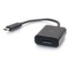 C2G USB-C to DisplayPort Adapter Converter - 4K 60Hz - Black - Videoadapter - 24 pin USB-C (M) zu DisplayPort (W) - Thunderbolt 3 / Thunderbolt 4 - Support von 4K 60 Hz - Schwarz