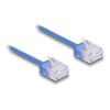 Delock RJ45 Netzwerkkabel Cat.6 UTP Ultra Slim 0,5 m blau mit kurzen Steckern