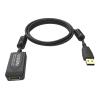 Vision Professional - USB-Verlängerungskabel - USB (M) zu USB (W) - USB 2.0 - 5 m - aktiver Booster nachgeschaltet - Schwarz