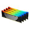 Kingston FURY Renegade RGB - DDR4 - Kit - 32 GB: 4 x 8 GB - DIMM 288-PIN - 3200 MT / s / PC4-25600 - CL16 - 1.35 V - ungepuffert - non-ECC - Schwarz
