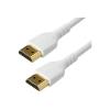 StarTech.com RHDMM1MPW HDMI Kabel (4K 60Hz, 1m, High Speed, HDMI 2.0, TPE- Kabel, mit Ethernet, robust, Aramidfaser) weiß - Premium Highspeed - HDMI-Kabel mit Ethernet - HDMI männlich zu HDMI männlich - 1 m - weiß - für P / N: TB3DKM2HDL