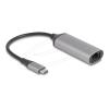 Delock - Netzwerkadapter - USB-C - 10M / 100M / 1G / 2.5G / 5 Gigabit Ethernet x 1 - Anthrazit