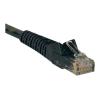 Eaton Tripp Lite Series Cat6 Gigabit Snagless Molded (UTP) Ethernet Cable (RJ45 M / M), PoE, Black, 5 ft. (1.52 m) - Patch-Kabel - RJ-45 (M) zu RJ-45 (M) - 1.52 m - UTP - CAT 6 - geformt, ohne Haken, verseilt - Schwarz