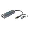 D-Link DUB-2332 - Netzwerkadapter - USB-C / Thunderbolt 3 - Gigabit Ethernet x 1