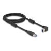 Delock USB 5 Gbps Kabel Typ-A Stecker zu Typ-B Stecker 90° links gewinkelt 2 m