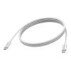 Vision - USB-Kabel - 24 pin USB-C (M) zu 24 pin USB-C (M) - USB 3.2 Gen 1 - 3 A - 2 m - DP Alt Modus-Support - weiß
