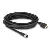 Delock M12 Kabel A-kodiert 17 Pin Buchse zu HDMI Stecker 5 m schwarz
