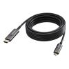 10 m USB C zu HDMI Kabel - 4K bei 60 Hz - Vergoldete Stecker - DP 1.2 - HDMI 2.0 - Unterstützt CEC, EDID, HDR, HDCP 2.2 - USB C 3.2 (m) zu HDMI (m) - Außendurchmesser 4,5 mm - 18 Gbps - Aktive OM3-Glasfaser - Schwarz