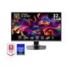 MSI MPG 321URXDE QD-OLED - OLED-Monitor - Gaming - 80 cm (31.5") (32" sichtbar) - 3820 x 2160 4K @ 240 Hz - 1000 cd / m² - 1500000:1 - DisplayHDR 400 True Black - 0.03 ms - 2xHDMI, DisplayPort, USB-C - Schwarz