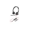 Poly Blackwire 3325 - Blackwire 3300 series - Headset - On-Ear - kabelgebunden - 3,5 mm Stecker, USB-C - Schwarz - Zertifiziert für Microsoft Teams, UC-zertifiziert - Replaces Poly SKU 214017-101