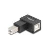 Delock USB 2.0 Adapter USB Typ-B Stecker zu USB Typ-B Buchse 90 grad rechts gewinkelt