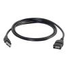 C2G 3.3ft USB Extension Cable - USB A to USB A Extension Cable - USB 2.0 - M / F - USB-Verlängerungskabel - USB (M) zu USB (W) - 1 m - Schwarz