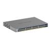 NETGEAR Smart GS752TXP - V3 - Switch - L3 Lite - Smart - 48 x 10 / 100 / 1000 (PoE+) + 4 x SFP+ - Desktop, an Rack montierbar - PoE+ (380 W)
