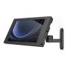 Compulocks Galaxy Tab S9 / S9FE 10.9" Apex Enclosure Swing Wall Mount Black - Befestigungskit - Schwenkarm, freiliegende Front- / Rückkamera und Sensoren - für Tablett - verriegelbar - Metallrahmen - Schwarz - Bildschirmgröße: 27.7 cm (10.9") - Wandmonta