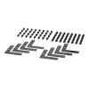 APC NetShelter - Rack Bracket - Schwarz (Packung mit 8)