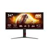 AOC Gaming CU34G4 - 34 Zoll Quad HD Monitor, 180 Hz, 1 ms, FreeSync Prem., HDR10 (2560x1440, 1x HDMI 2.0, 1x DisplayPort 1.4) schwarz-rot