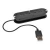 Eaton Tripp Lite series 4-Port USB 2.0 Compact Mobile Hi-Speed Ultra-Mini Hub w / Cable - Hub - 4 x USB 2.0 - Desktop