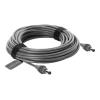 Delock - Stromkabel - DC-Anschluss 5,5 mm x 2,1 mm (M) zu DC-Anschluss 5,5 mm x 2,1 mm (M) - 20 V - 5 A - 10 m - Grau