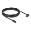 Delock - Digitales Audio-Kabel (optisch) - TOSLINK männlich gewinkelt zu TOSLINK männlich - 5 m - Glasfaser - Schwarz