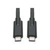 Eaton Tripp Lite Series USB-C Cable (M / M) - USB 3.2, Gen 1 (5 Gbps), 5A Rating, Thunderbolt 3 Compatible, 6 ft. (1.83 m) - USB-Kabel - 24 pin USB-C (M) zu 24 pin USB-C (M) - USB 3.1 Gen 1 / Thunderbolt 3 - 1.8 m - Schwarz