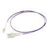 C2G 2m LC / SC OM4 LSZH Fibre Patch - Purple - Patch-Kabel - LC Multi-Mode (M) zu SC multi-mode (M) - 2 m - 2 m - Glasfaser - Duplex - 50 / 125 Mikrometer - OM4 - lila