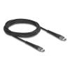 Delock USB 2.0 Kabel USB-C Stecker zu Stecker mit verlängertem Knickschutz 60 W 2 m