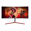 AOC Gaming AG353UCG - AGON Series - LED-Monitor - Gaming - gebogen - 88.9 cm (35") - 3440 x 1440 WQHD @ 200 Hz - 1000 cd / m² - 2500:1 - DisplayHDR 1000 - 2 ms - HDMI, 2xDisplayPort - Lautsprecher - Schwarz, Rot