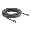 Delock - Patch-Kabel - RJ-45 (M) zu RJ-45 (M) - 10 m - 6 mm - CAT 6 - geformt - Grau