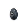 Kensington Pro Fit Ergo TB550 Trackball EQ - Trackball - ergonomisch - optisch - 9 Tasten - kabellos - 2.4 GHz, Bluetooth - kabelloser Empfänger (USB) - Blau-Grau, Schwarz - retail - Farbbox