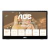 AOC 16T3EA - LED-Monitor - 40.6 cm (16") (15.6" sichtbar) - tragbar - 1920 x 1080 Full HD (1080p) @ 60 Hz - IPS - 250 cd / m² - 700:1 - 4 ms - USB-C - Textured Black