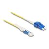 Delock - Netzwerkkabel - CS Single-Mode (M) zu LC Single-Modus (M) - 3 m - 2 mm - Glasfaser - Duplex - 9 / 125 Mikrometer - G.657.A2 / OS2 - halogenfrei, Uniboot - Gelb