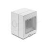 Delock - Easy 45 - socket-outlet housing - surface-mounted housing, IP55, waterproof - 2 Module - Grau
