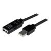 StarTech.com 10m aktives USB 2.0 Verlängerungskabel - St / Bu - USB Verlängerung / Repeater Kabel - USB-Verlängerungskabel - USB (W) zu USB (M) - USB 2.0 - 10 m - aktiv - Schwarz - für P / N: LTUB1MBK, SVA5H2NEUA, UUSBOTG