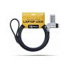 Startech - Sicherheitskabelschloss - 3-in-1, keyed alike / combination security cable lock, anti-theft - schwarz & silber - 2 m - TAA-konform (Packung mit 10)