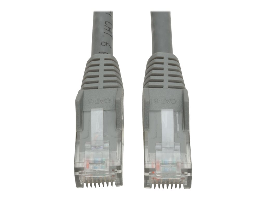 Eaton Tripp Lite Series Cat6 Gigabit Snagless Molded (UTP) Ethernet Cable (RJ45 M / M), PoE, Gray, 5 ft. (1.52 m) - Patch-Kabel - RJ-45 (M) zu RJ-45 (M) - 1.5 m - UTP - CAT 6 - geformt, ohne Haken, verseilt - Grau