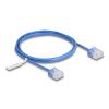 Delock RJ45 Netzwerkkabel Cat.6 UTP Ultra Slim 1 m blau mit kurzen Steckern