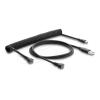 Delock Magnetic - USB-Kabel - USB (M) zu Pogo (M) magnetisch - 48 V - 3 A - 1.5 m - Schwarz