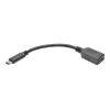 Eaton Tripp Lite Series 6 Inch USB 3.1 Gen 1 5 Gbps Cable USB Type-C USB-C to USB Type A M / F 6" - USB-Kabel - USB Typ A (W) zu 24 pin USB-C (M) - USB 3.1 - 15.24 cm - geformt - Schwarz