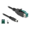 Delock PoweredUSB Kabel Stecker 12 V zu DC 5,5 x 2,5 mm Stecker 3 m