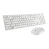 Dell Pro Keyboard and Mouse KM5221W - Tastatur-und-Maus-Set - kabellos - 2.4 GHz - QWERTY - US International - weiß - mit 3 years NBD Advance Exchange