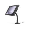 Compulocks Galaxy Tab A9 Apex Enclosure Flex Arm Mount Black - Aufstellung - extending flexible arm - für Tablett - Neigen - verriegelbar - Metallrahmen - Schwarz - Bildschirmgröße: 22.1 cm (8.7") - Theke - für Samsung Galaxy Tab A9