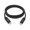 2 m USB C Kabel - USB 3.2 Gen 1 10 Gbps - unterstützt 5 A Ladestrom - USB C 3.2 (m) zu USB C 3.2 (m) - Außendurchmesser 5 mm - 32 + 24 AWG - schwarz