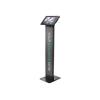 Compulocks iPad Air M2 & M3 11", Apex Enclosure Brandable Floor Stand - Black - Gehäuse - für Tablett - Branding-fähig - verriegelbar - Metall, Polypropylen - Schwarz - Bildschirmgröße: 27.9 cm (11") - Bodenaufstellung - für Apple 11-inch iPad Air (M