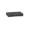 NETGEAR 300 Series GS305P - Version 3 - Switch - SOHO - unmanaged - 5 x 10 / 100 / 1000 (4 PoE+) - Desktop, wandmontierbar - PoE+ (63 W)