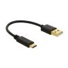 USB-Adapter - USB (M) zu USB-C (M) - 500 mA - 15 cm - Schwarz