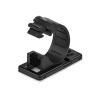 StarTech.com 100 Selbstklebende Kabelklemmen Mittel - PC Kabelmanagement / Kabelhalterung - Kabel Organisator - Netzwerk / USB / Ethernet Kabelclips - Nylonklemme UL / 94V-2 Brandklasse - Schwarz (CBMCC2) - Kabelklammer - Schwarz - TAA-konform (Packung mi