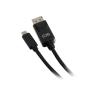 C2G - Adapterkabel - 24 pin USB-C (M) zu DisplayPort (M) - USB 3.1 / Thunderbolt 3 / DisplayPort - 30.5 cm - 4K Unterstützung, hauchvergoldete Kontakte - Schwarz