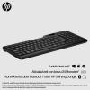 HP 475 - Tastatur - Dual-Mode, Multi-Device, kompakt, 2-Zonen-Layout, geringer Tastenhub, 12 programmierbare Tasten - kabellos - 2.4 GHz, Bluetooth 5.3 - Deutsch - Jet Black